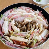 ♪旨味しみ込む♡合挽肉と白菜,大根の重ね鍋♪